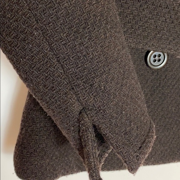 Soia & Kyo chocolate brown wool belted jacket Small - Picture 4 of 8